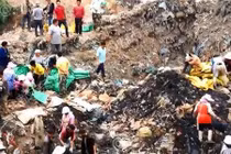 Video: Hàng trăm dân TQ đào trộm thịt tiêu hủy sát biên giới VN