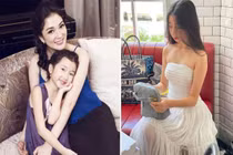 Con gái Hoa hậu Nguyễn Thị Huyền lớn phổng phao, ra dáng thiếu nữ