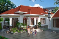 Loạt mẫu nhà cấp 4 kiểu Ấn Độ đẹp như biệt thự