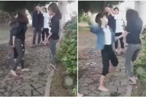 Xôn xao clip 2 nữ sinh lớp 10 đến trường uy hiếp, "xử" bạn vì… thích là đánh!