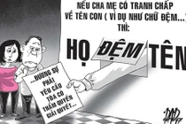 Muốn thay đổi tên đệm cho con, phải làm sao?