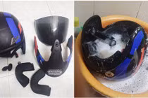 Cách diệt sạch ổ vi khuẩn trên mũ bảo hiểm chỉ trong 5 phút