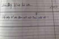 Thầy giáo dạy toán “bất lực” phê trong sổ đầu bài