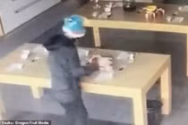 Video: Kẻ trộm tông vỡ cửa kính lấy 8 điện thoại… thử nghiệm