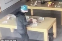 Video: Kẻ trộm tông vỡ cửa kính lấy 8 điện thoại… thử nghiệm