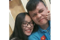 Vẻ đẹp gợi cảm của bạn gái "người hùng" U23 Việt Nam