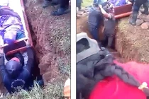 Video: Đang đặt quan tài xuống mộ, sự cố bất ngờ xảy ra