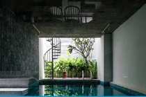 Ngôi nhà 73 m2 với bể bơi sang trọng bên trong