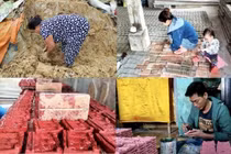 Mỗi năm một đợt, cả làng hối hả nặn tượng ông Công ông Táo