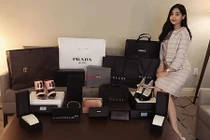 Lê Âu Ngân Anh chi tiền tỷ mua "cả núi" hàng hiệu về Việt Nam