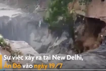 Video: Tòa nhà 2 tầng đổ sập sau cơn mưa lớn ở Ấn Độ