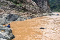 Săn loài cá được ví như "thủy quái râu dài" trên dòng Sê San