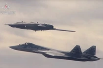 Video: Bộ đôi chiến cơ tàng hình 'chết chóc' Nga cùng cất cánh khoe sức mạnh