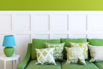 Phòng khách đẹp táo bạo đón năm mới với ý tưởng sơn màu đậm