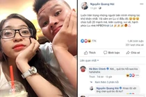Quang Hải gửi lời chúc ngọt ngào nhân sinh nhật 20 tuổi của bạn gái
