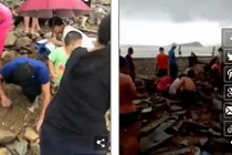 Đổ xô đi tìm kho báu tiên cổ 100 năm sau bão Mangkhut ở Trung Quốc