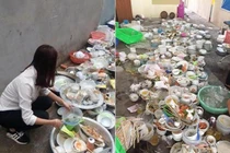 Bị mẹ bạn trai bắt rửa 10 mâm bát, cô nàng phản ứng cực "gắt"