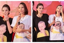 Kỳ Duyên diện áo thun in hình em bé ngoáy mũi để 'troll' cả thế giới