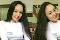 Nét đẹp chuẩn hoa hậu của nữ sinh trong bộ ảnh áo dài trắng gây sốt