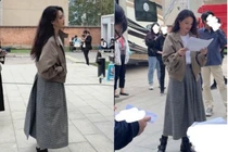 Nhan sắc tuổi 45 của Thư Kỳ dưới ống kính "team qua đường"