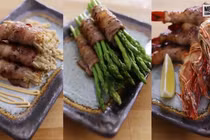 Video: Mẹo nướng thịt cuốn nấm kim châm, măng tây và tôm sú