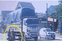 Video: Cô gái bị xe tải cán tử vong