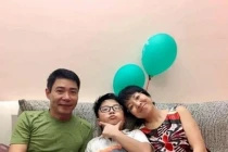 Công Lý hết hồn khi thấy con trai mặc váy bằng màn tuyn đi catwalk