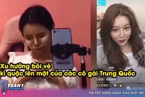 Video: Xu hướng 'bôi vẽ' kỳ quặc của các cô gái khi livestream ở TQ
