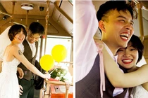 Bộ ảnh cưới cô dâu cười tít mắt khiến MXH chao đảo