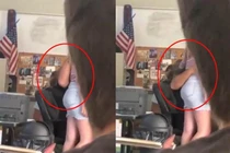 Bị quay lại cảnh vuốt ve nữ sinh, thầy giáo ngụy biện bất ngờ