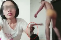 Bé 2 tuổi căn ngăn bố ngừng đánh mẹ gây xúc động