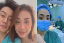 Miko Lan Trinh túc trực bên bạn trai phẫu thuật cắt ngực