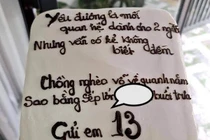 Chồng tổ chức sinh nhật cho Tuesday, vợ gửi món quà "độc"