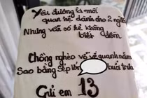Chồng tổ chức sinh nhật cho Tuesday, vợ gửi món quà "độc"