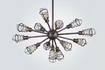 Trang trí đèn chùm trong ngôi nhà hiện đại