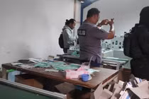 Cơ sở sản xuất khẩu trang giả tinh vi, suýt ra thị trường