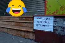 Cảnh báo nhẹ nhàng mà sâu cay khiến người đi đường giật mình