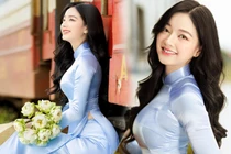 Cô gái mặc áo dài đẹp như Mai Phương Thuý