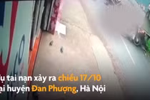 Video: Xe tải lùi bất thình lình, đè chết hai bà cháu ở Hà Nội