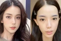 Đệ nhất mỹ nữ Douyin tự tin khoe mặt mộc