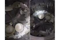 Nhận kết đắng vì cho bát đũa vào máy giặt quay rửa cho sạch