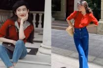 Street style Châu Á tuần qua ngập tràn sắc đỏ đón ngày Thu