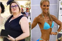 Bà mẹ nặng 105kg giảm cân để tham gia cuộc thi thể hình