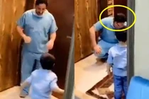 Không thể ôm con trai vì sợ lây COVID-19, bác sĩ ôm mặt khóc