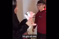 Video: Lời nhắn nhủ "nhẹ nhàng" của cô vợ mỗi lần chồng ra khỏi nhà