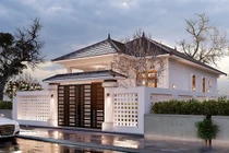 Biệt thự nhà vườn cấp 4 đẹp tinh tế, ngỡ như không gian triệu đô