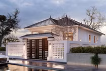 Biệt thự nhà vườn cấp 4 đẹp tinh tế, ngỡ như không gian triệu đô