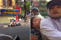 Nữ "ninja Lead" liên tiếp dùng tiếng Anh quát nạt, bắt con đi bộ