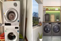 Dân nghiện nhà khoe gu qua góc giặt trước va sau