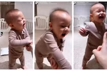 Quý tử Leon nhà Hà Hồ gây sốt với biểu cảm lật mặt nhanh như chớp